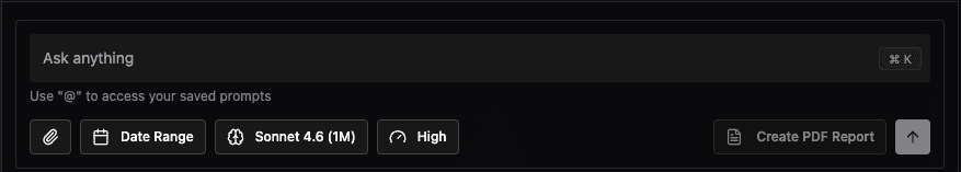 Prompt input bar